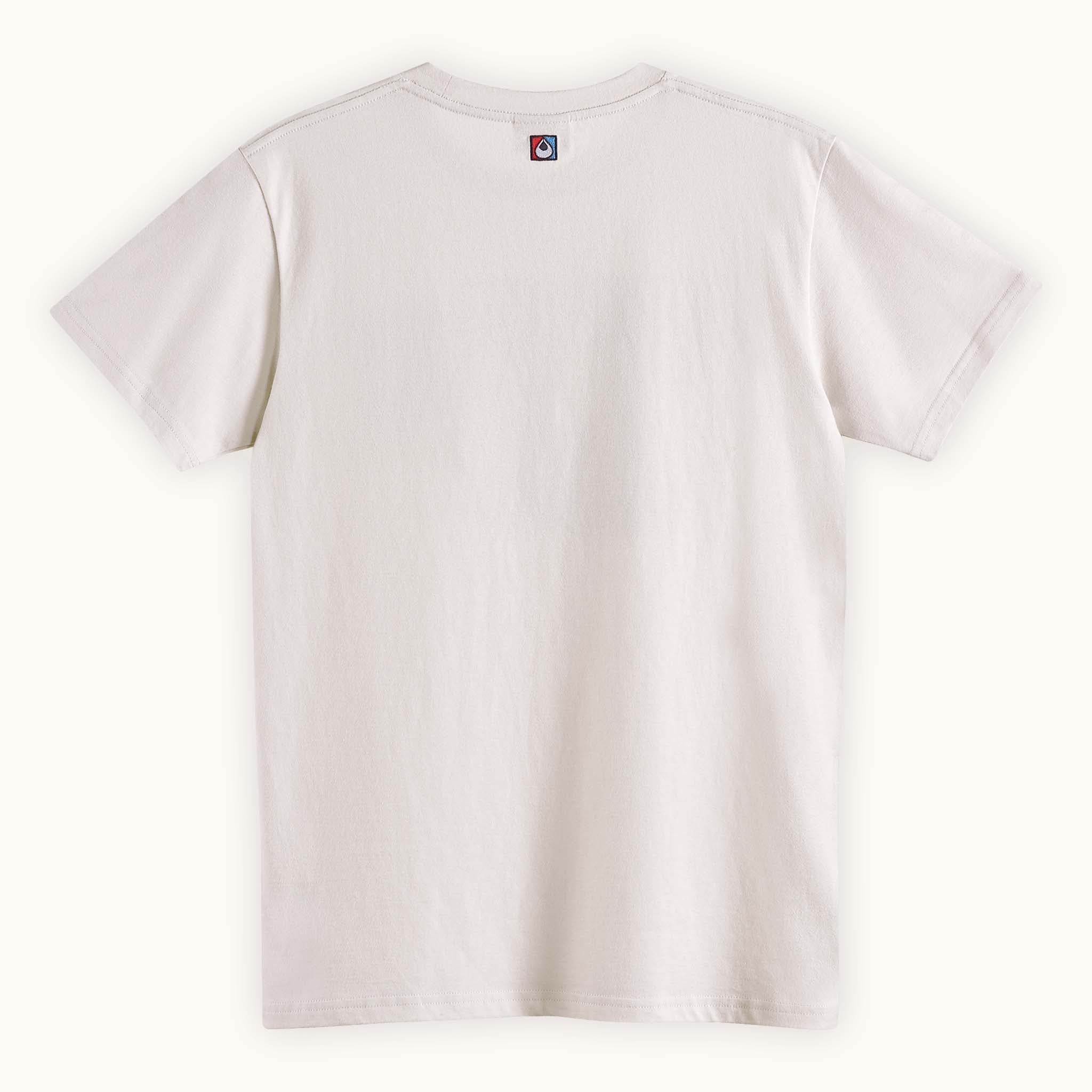 beige vintage style t-shirt with car design
