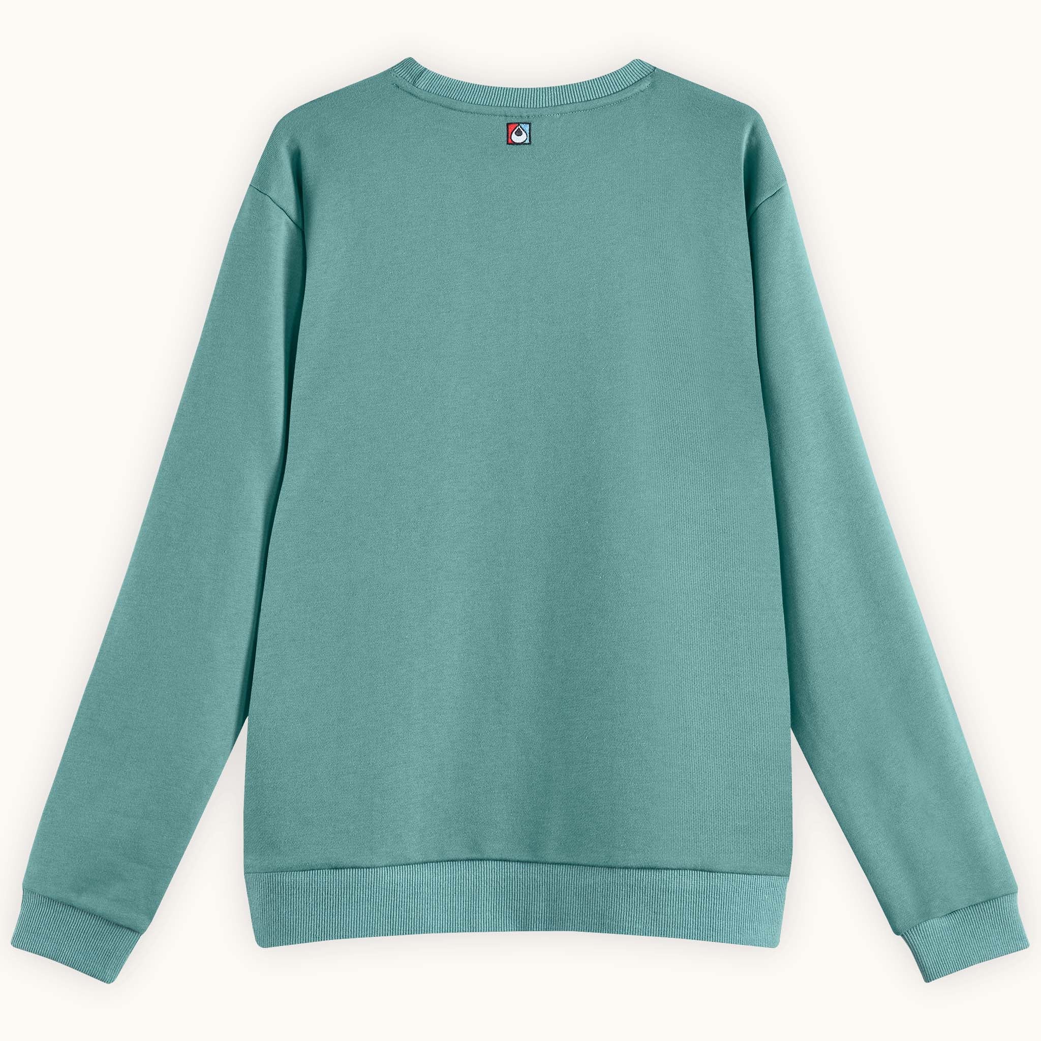 mens green crewneck sweatshirt