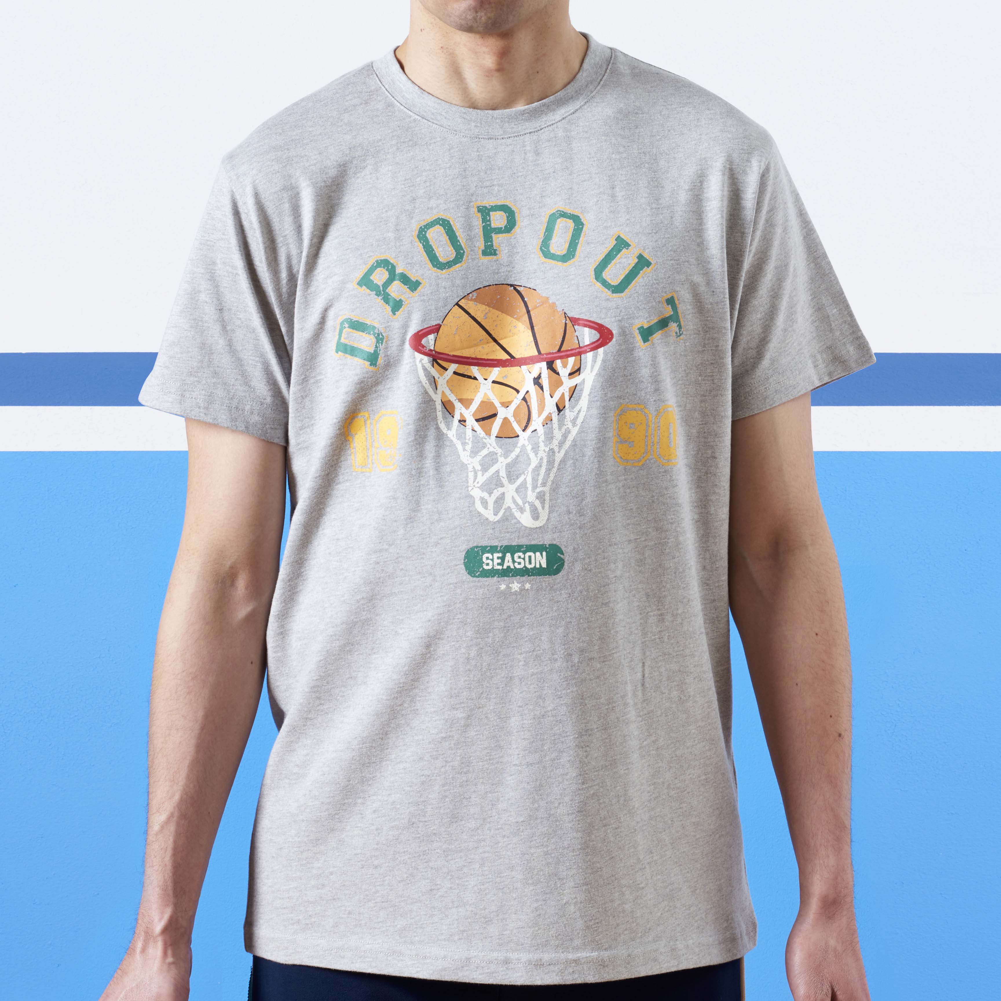 grey graphic t-shirt