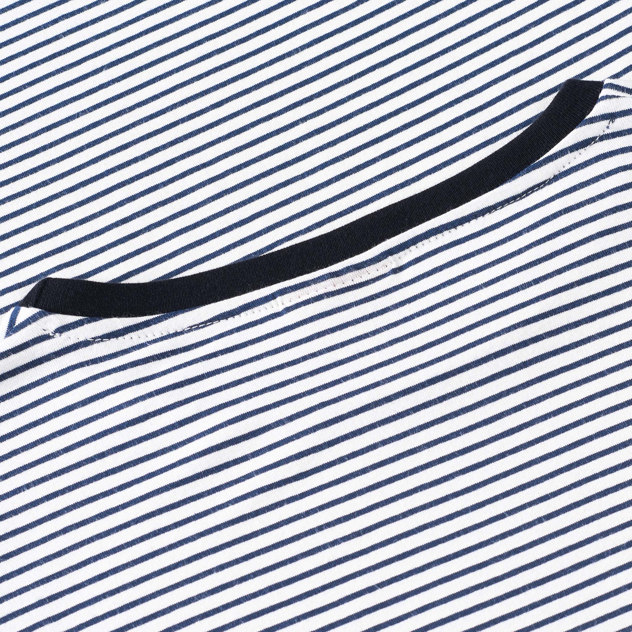 black and white striped t-shirt