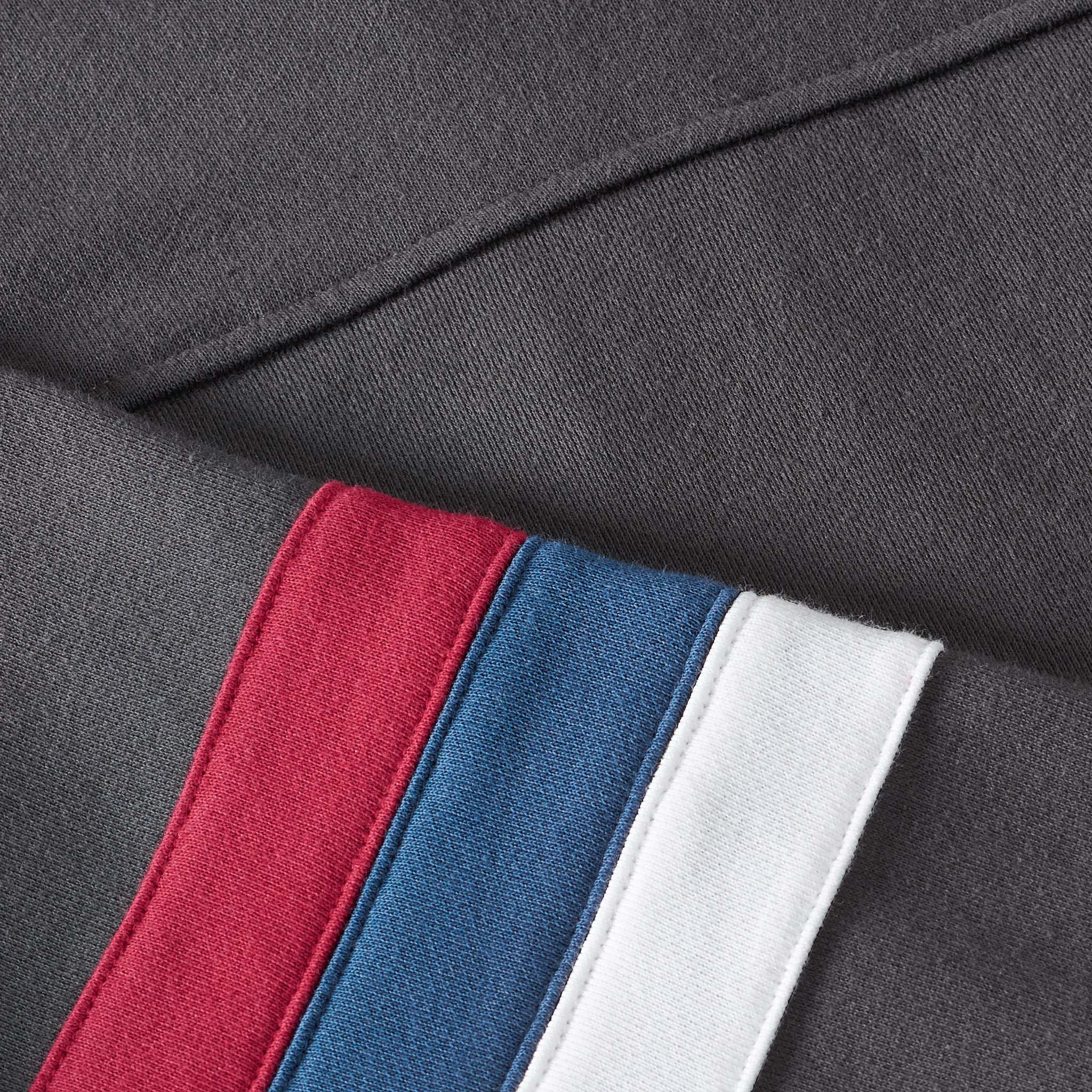 hoodie with sleeve patch
