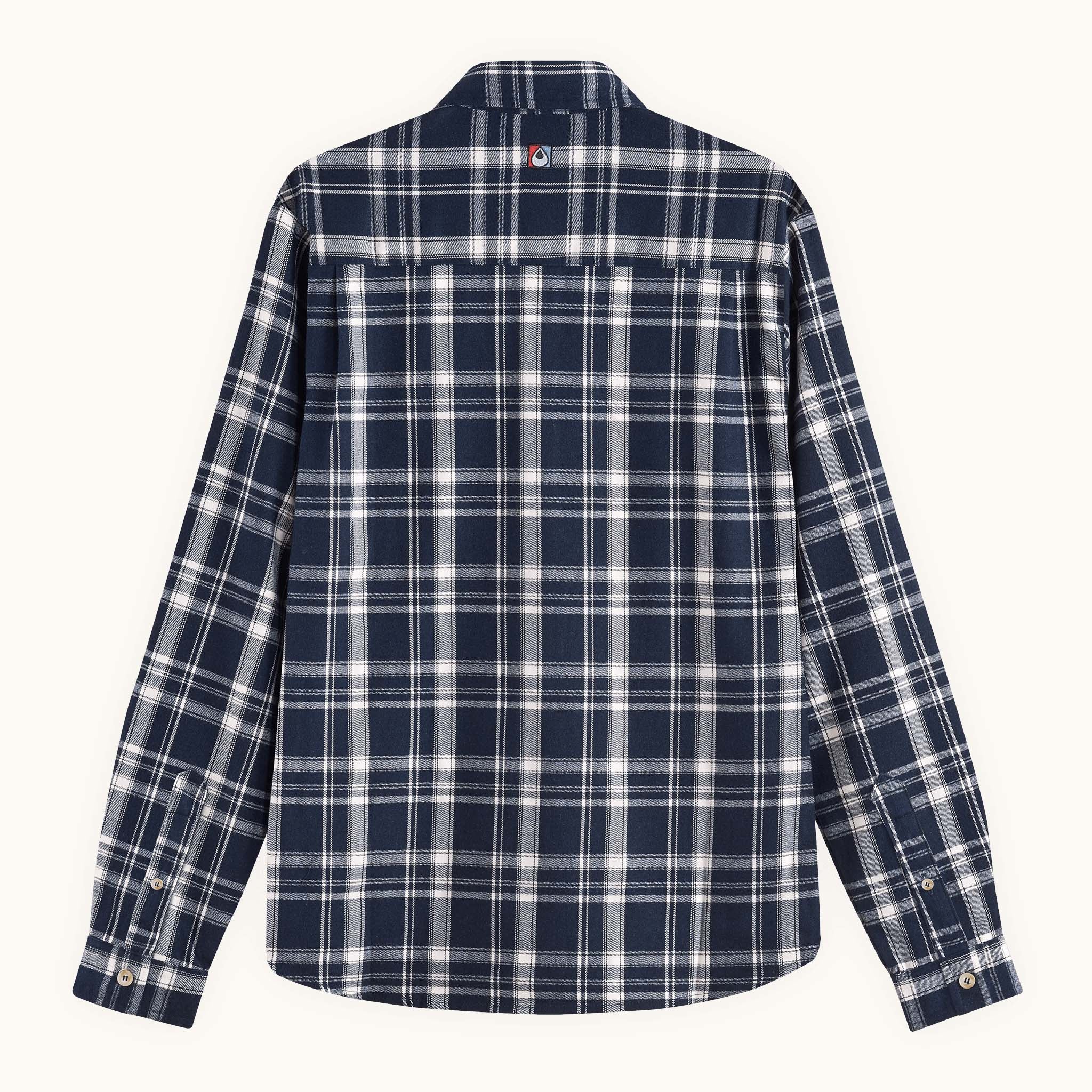 mens check button up flannel shirt