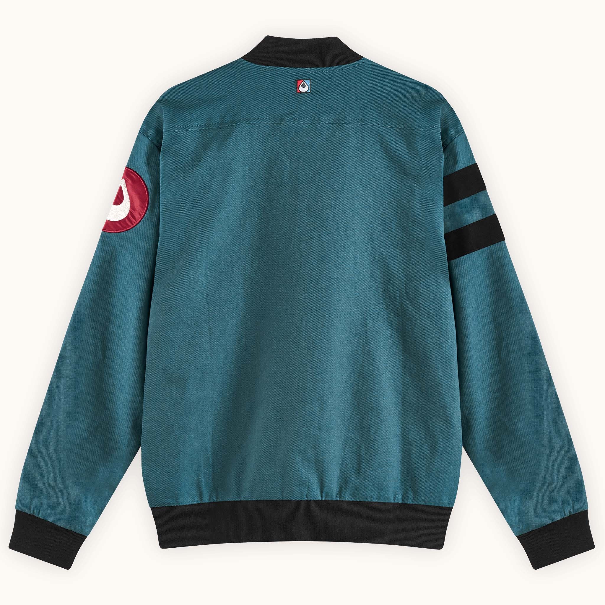 vintage green bomber jacket