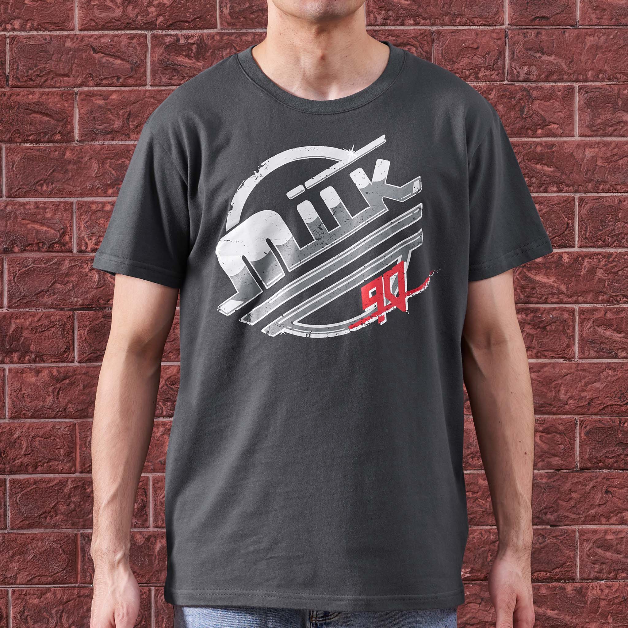 washed black vintage style graphics mens t-shirt