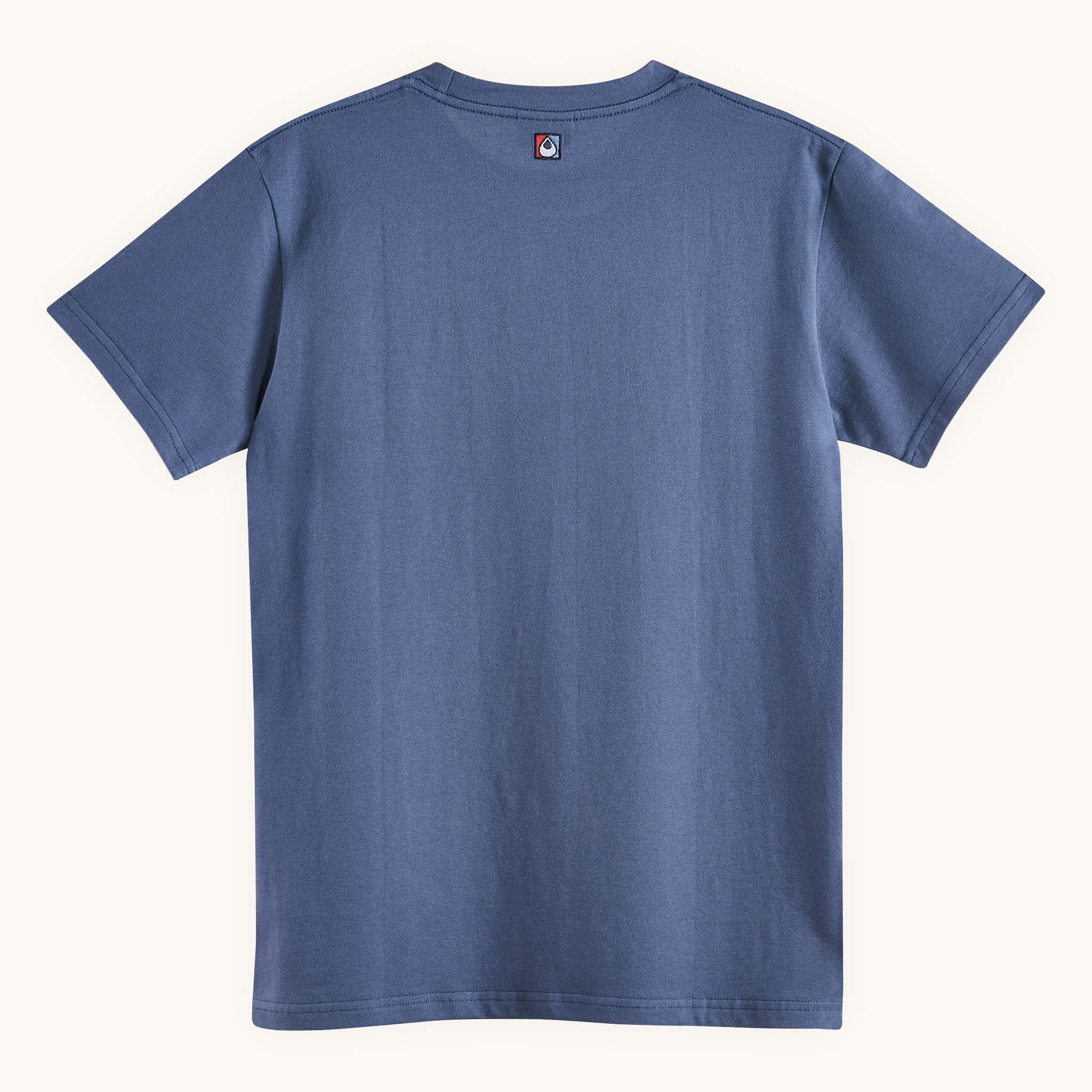 blue pocket t-shirt