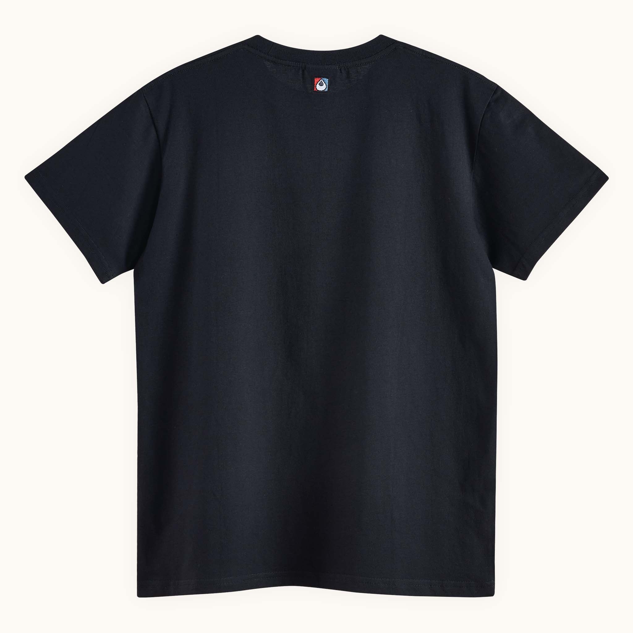 mens black vintage style printed t-shirt