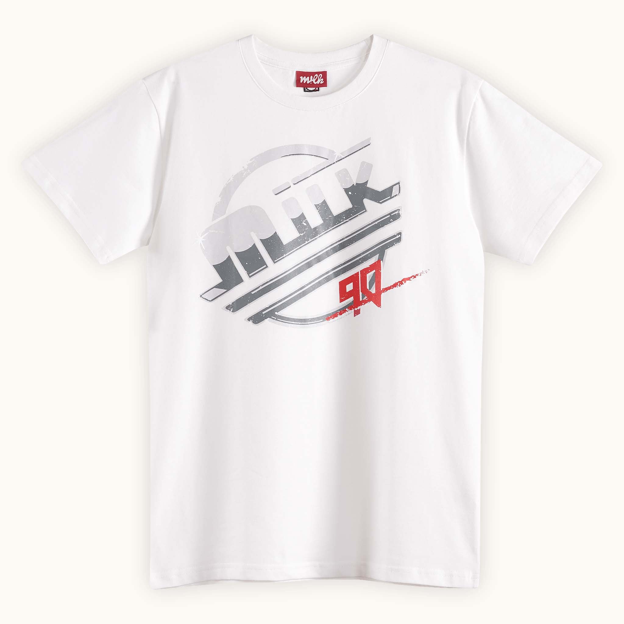 white vintage style graphic t-shirt